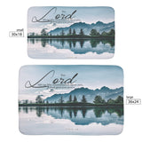 Fast Drying Memory Foam Bath Mat - The Lord Gives You Peace ~Numbers 6:26~