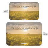 Fast Drying Memory Foam Bath Mat - The Lord Is The Strength Of My Life ~Psalm 27:1~