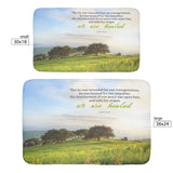 Fast Drying Memory Foam Bath Mat - With His Stripes, We Are Healed ~Isaiah 53:5~