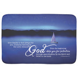 Fast Drying Memory Foam Bath Mat - You Are Chosen By God To Be Saved ~2 Thessalonians 2:13~