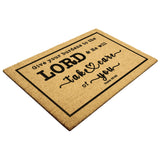 Heavy-Duty Outdoor Mat - Cast Your Burden On The Lord ~Psalm 55:22~