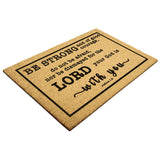Heavy-Duty Outdoor Mat - God Is With You Wherever You Go ~Joshua 1:9~
