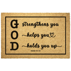 Heavy-Duty Outdoor Mat - Fear Not For I Am With You ~Isaiah 41:10~