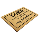 Heavy-Duty Outdoor Mat - He Has Become My Salvation ~Psalm 118:14~