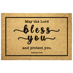 Heavy-Duty Outdoor Mat - May The Lord Bless You ~Numbers 6:24~