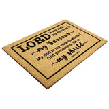 Heavy-Duty Outdoor Mat - The Lord Is My Rock & Fortress ~Psalm 18:2~