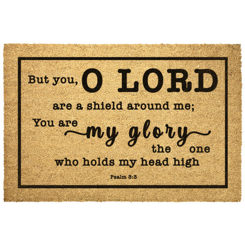 Heavy-Duty Outdoor Mat - The Lord Is My Shield ~Psalm 3:3~