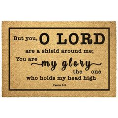 Heavy-Duty Outdoor Mat - The Lord Is My Shield ~Psalm 3:3~