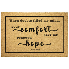 Heavy-Duty Outdoor Mat - Your Comfort Delights My Soul ~Psalm 94:19~