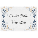 Customizable Artistic Minimalist Bible Verse Wall Art With Your Signature (Design: Rectangle Garland 5)