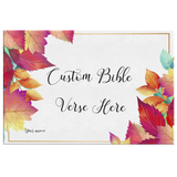 Customizable Artistic Minimalist Bible Verse Wall Art With Your Signature (Design: Rectangle Garland 6)