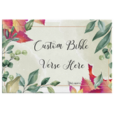 Customizable Artistic Minimalist Bible Verse Wall Art With Your Signature (Design: Rectangle Garland 3)