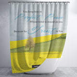 Bible Verses Premium Oxford Fabric Shower Curtain - You Keep Him In Perfect Peace ~Isaiah 26:3~