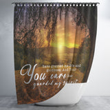 Bible Verses Premium Oxford Fabric Shower Curtain - You Granted Me Life And Favor ~Job 10:12~