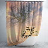 Bible Verses Premium Oxford Fabric Shower Curtain - Trust the Lord ~Psalm 118:8~
