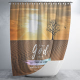 Bible Verses Premium Oxford Fabric Shower Curtain - Let There Be Light ~Genesis 1:3~