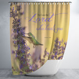 Bible Verses Premium Oxford Fabric Shower Curtain - The Lord Who Heals You ~Exodus 15:26~