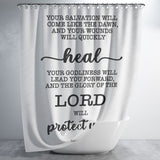 Bible Verses Premium Oxford Fabric Shower Curtain - Your Healing Shall Spring Forth Speedily ~Isaiah 58:8~