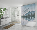 Bible Verses Premium Oxford Fabric Shower Curtain - The Lord Gives You Peace ~Numbers 6:26~