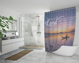 Bible Verses Premium Oxford Fabric Shower Curtain - The Lord Heals, Forgives And Redeems ~Psalm 103:2-4~