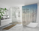 Bible Verses Premium Oxford Fabric Shower Curtain - Grace of Lord Be With You ~2 Thessalonians 3:18~