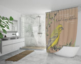 Bible Verses Premium Oxford Fabric Shower Curtain - God Is My Defense, My God Of Mercy ~Psalm 59:17~