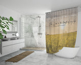 Bible Verses Premium Oxford Fabric Shower Curtain - The Lord Is The Strength Of My Life ~Psalm 27:1~