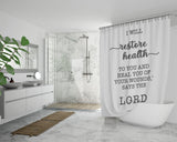 Bible Verses Premium Oxford Fabric Shower Curtain - I Will Restore Health To You ~Jeremiah 30:17~