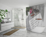 Bible Verses Premium Oxford Fabric Shower Curtain - He Heals The Brokenhearted ~Psalm 147:3~