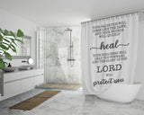 Bible Verses Premium Oxford Fabric Shower Curtain - Your Healing Shall Spring Forth Speedily ~Isaiah 58:8~