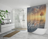 Bible Verses Premium Oxford Fabric Shower Curtain - His Grace Gave Us Eternal Comfort ~2 Thessalonians 2:16-17~