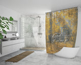 Bible Verses Premium Oxford Fabric Shower Curtain - Fear Not, I Will Help You ~Isaiah 41:13~