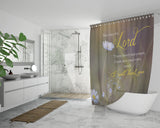 Bible Verses Premium Oxford Fabric Shower Curtain - Surely I Will Heal You ~II Kings 20:5~