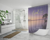 Bible Verses Premium Oxford Fabric Shower Curtain - The Lord Is My Strength & My Shield ~Psalm 28:7~