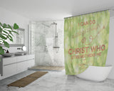 Bible Verses Premium Oxford Fabric Shower Curtain - Christ Strengthens Me ~Philippians 4:13~ Design 18
