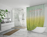 Bible Verses Premium Oxford Fabric Shower Curtain - The Lord Is My Saviour ~Psalm 118:5~