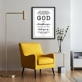 Minimalist Typography Poster - Fear Not For I Am With You ~Isaiah 41:10~