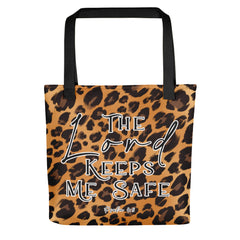Limited Edition Premium Tote Bag - The Lord Keeps Me Safe (Design: Leopard)