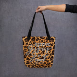 Limited Edition Premium Tote Bag - Receive Jesus' Joy Today (Design: Leopard)