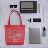 Limited Edition Premium Tote Bag - Jesus A Name Above All Names (Design: Textured Red)