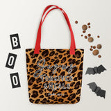Limited Edition Premium Tote Bag - Jesus Forgives & Heals (Design: Leopard)