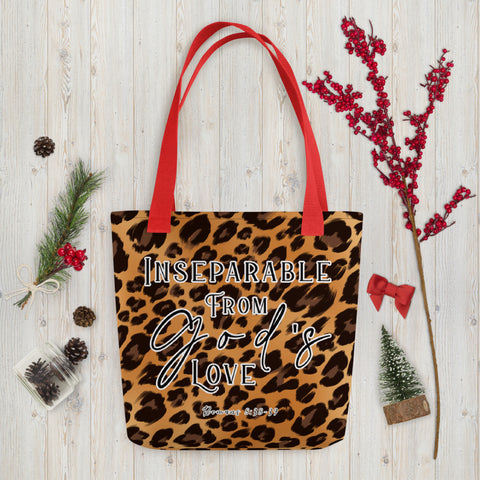 Limited Edition Premium Tote Bag - Inseparable From God's Love (Design: Leopard)