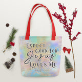Limited Edition Premium Tote Bag - Expect Good For Jesus Loves Me (Design: Golden Spring)