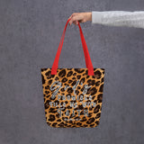 Limited Edition Premium Tote Bag - God's Promises Fills Me With Faith (Design: Leopard)