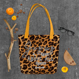 Limited Edition Premium Tote Bag - Jesus A Name Above All Names (Design: Leopard)
