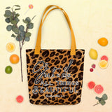 Limited Edition Premium Tote Bag - God Makes All Things Beautiful (Design: Leopard)