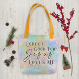 Limited Edition Premium Tote Bag - Expect Good For Jesus Loves Me (Design: Golden Spring)