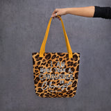 Limited Edition Premium Tote Bag - I Am More Than A Conquerer In Christ (Design: Leopard)