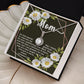 Eternal Hope CZ Crystal 14K White Gold Finish Necklace ~Colossians 3:20~