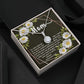 Eternal Hope CZ Crystal 14K White Gold Finish Necklace ~Colossians 3:20~